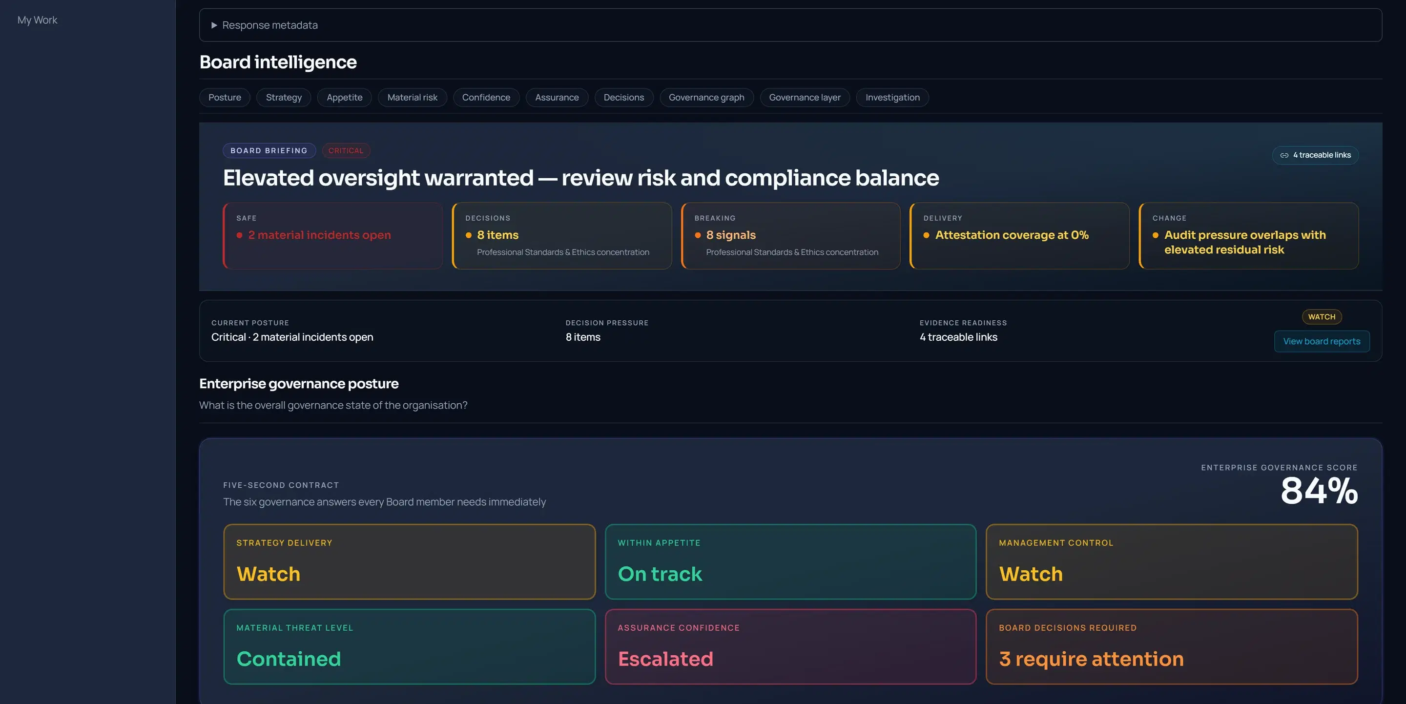 Audit command centre