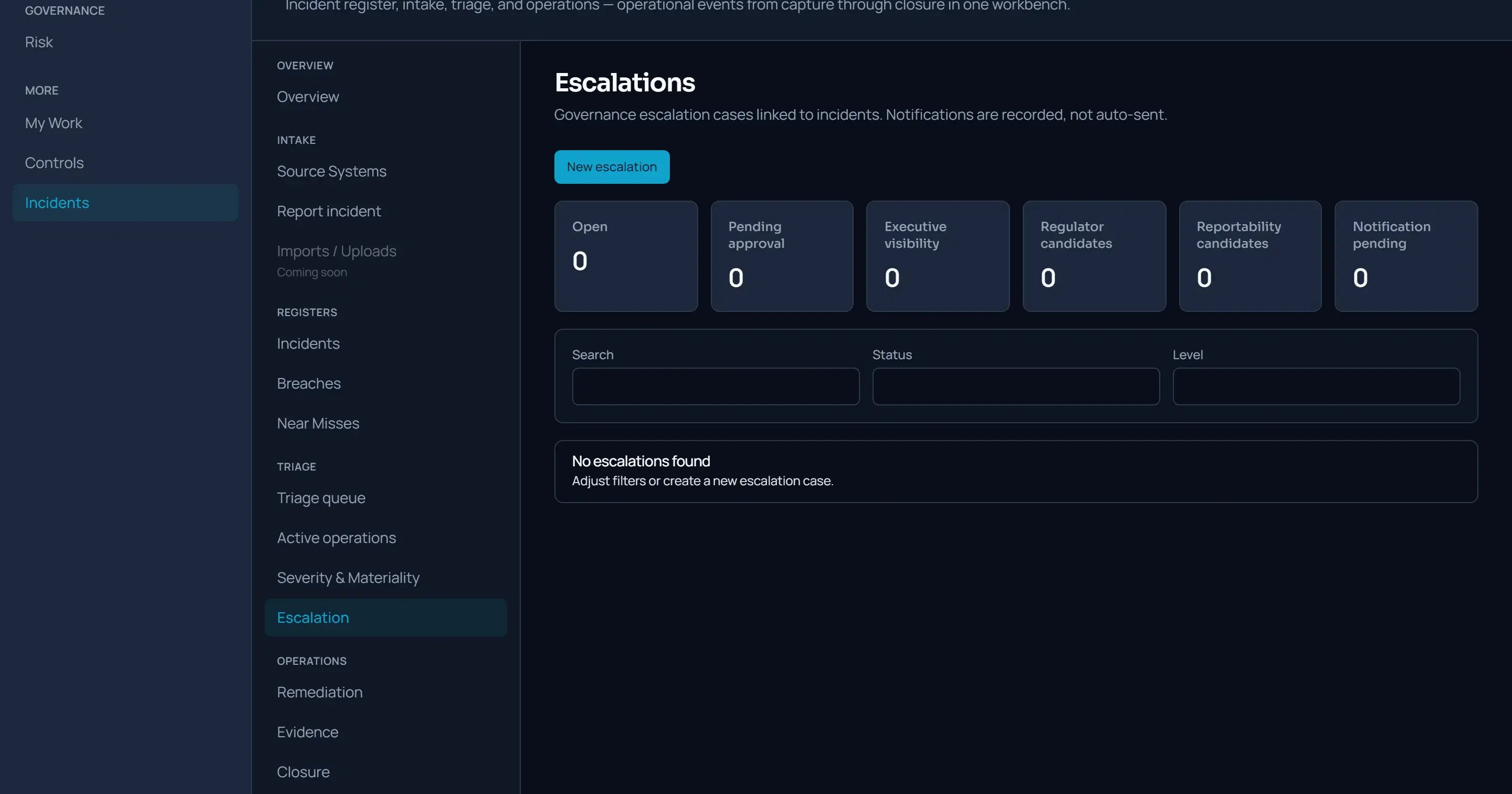 Escalation lifecycle